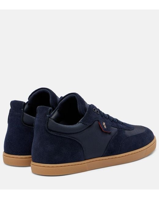 Christian Louboutin Blue Tutti Rui Suede Sneakers