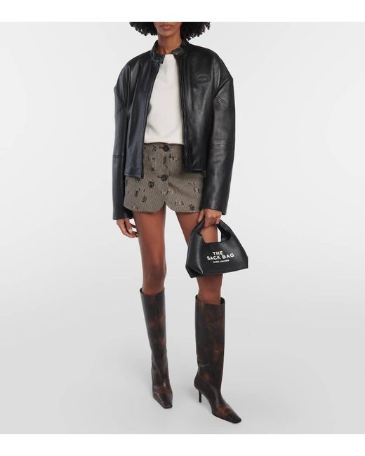 Tote The Sack mini de piel Marc Jacobs de color Black
