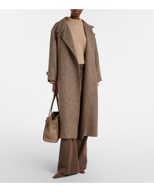 Brunello Cucinelli Brown Medium Suede Shoulder Bag