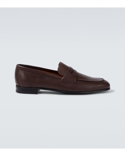 Church's Brown Milton Leather Penny Loafers for men
