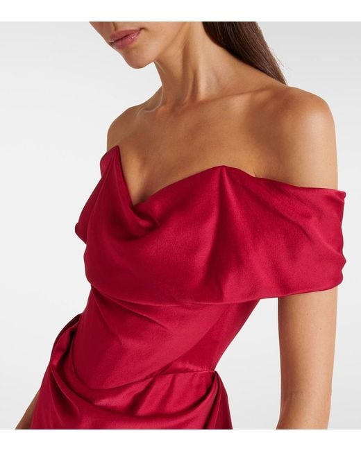 Vivienne Westwood Pink Nova Cocotte Satin Corset Gown