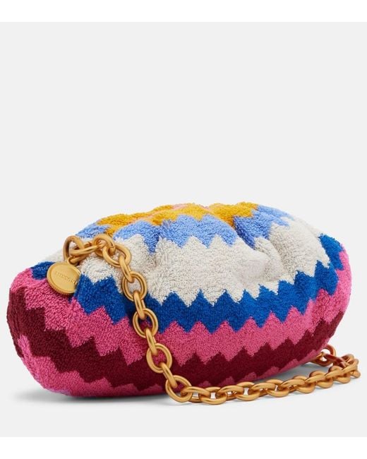 Missoni Red Zigzag Small Terry Clutch
