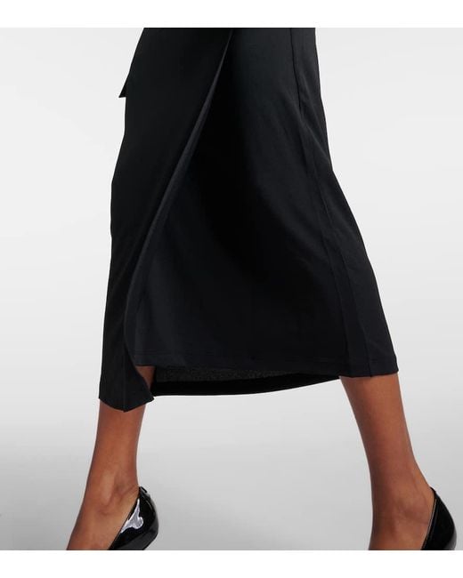 Wolford Black Crepe Jersey Pencil Skirt