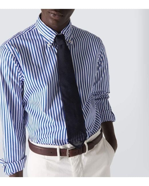 Camisa de algodon a rayas Polo Ralph Lauren de hombre de color Blue