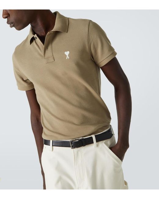 Polo Ami De Cour di AMI in Natural da Uomo