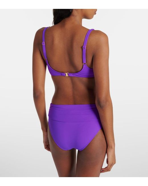 Top de bikini Bel Air Melissa Odabash de color Purple