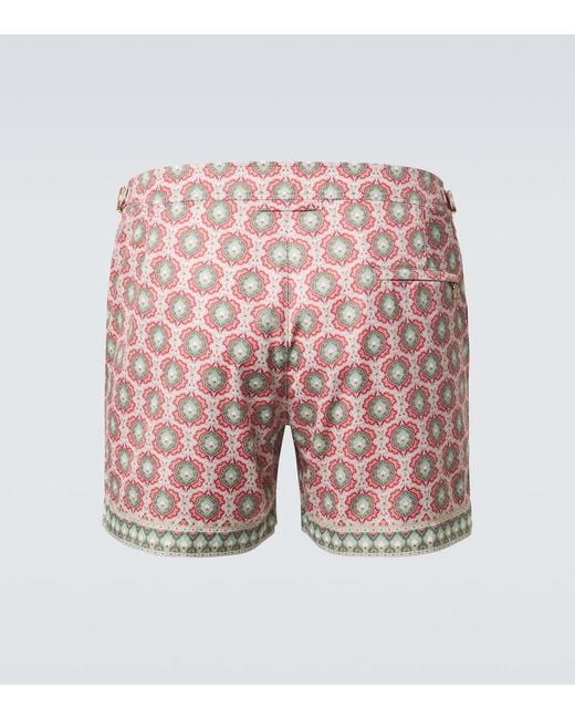 Orlebar Brown Pink Setter Printed Swim Trunks for men