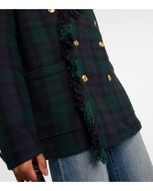 Blazer en laine a carreaux Polo Ralph Lauren en coloris Green