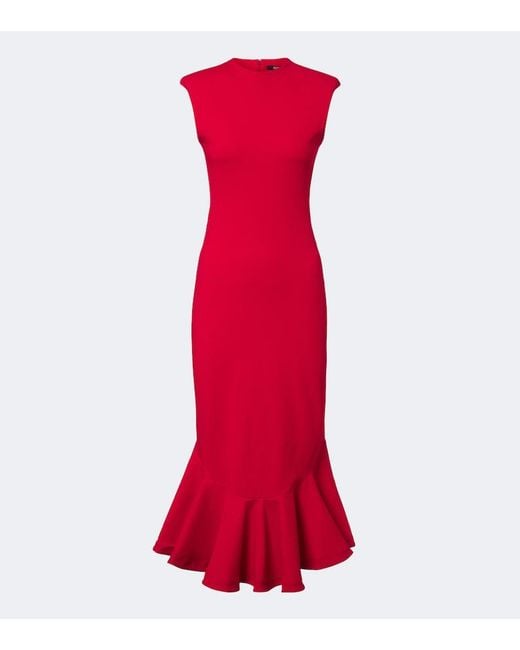 Jacquemus Red Palmier Cocktail Dress