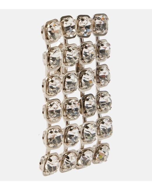 Balenciaga Metallic 10Pm Embellished Drop Earrings