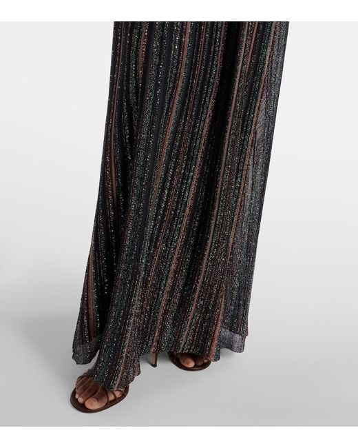 Missoni Black Sequined Lame Maxi Dress