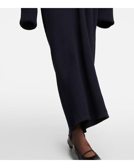 The Row Blue Maxikleid Elodie Aus Baumwolle