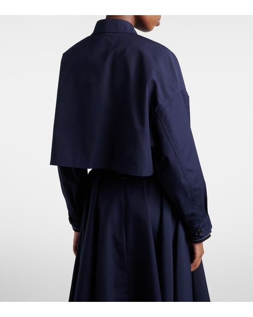 Prada Blue Poplin Blouson Jacket