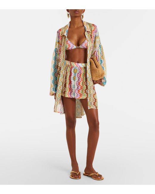 Missoni White Zigzag Shorts