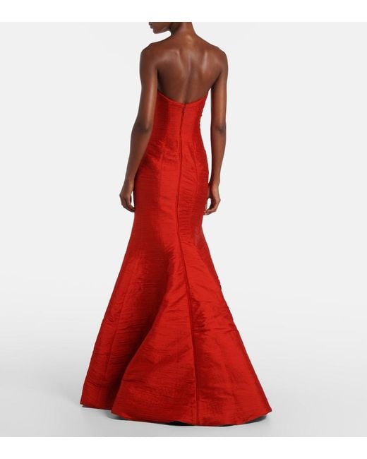 Marmar Halim Red Bustier Gown