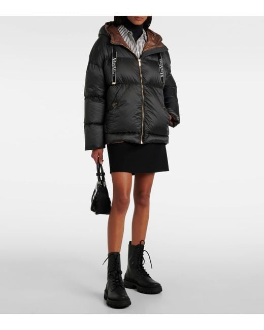 Max Mara Black The Cube Trebi Down Jacket