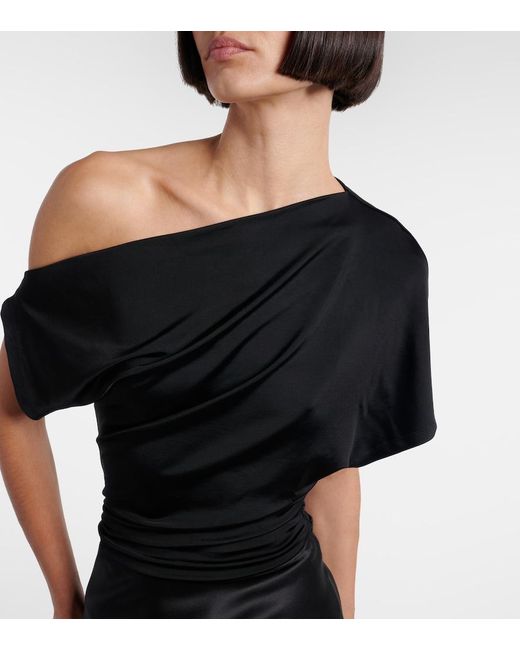 TOVE Black Edel Draped Top