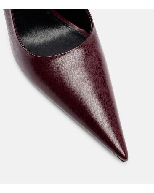 Victoria Beckham Purple Leather Pumps