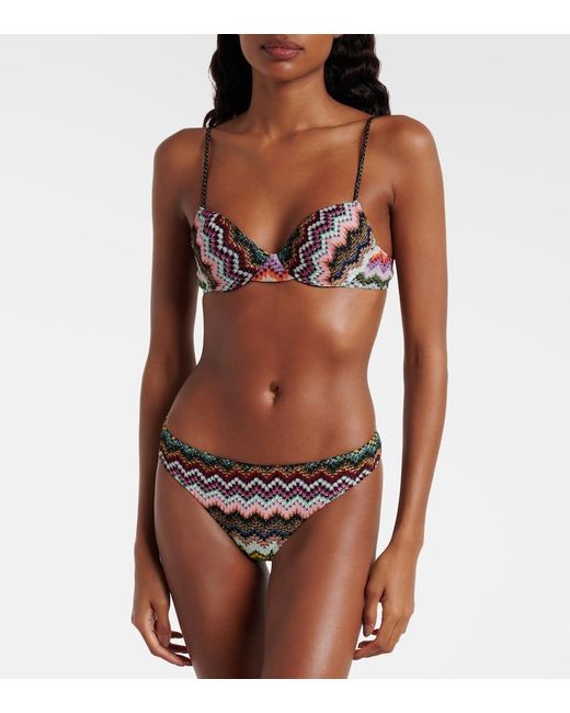 Missoni Multicolor Zigzag Lame Bikini