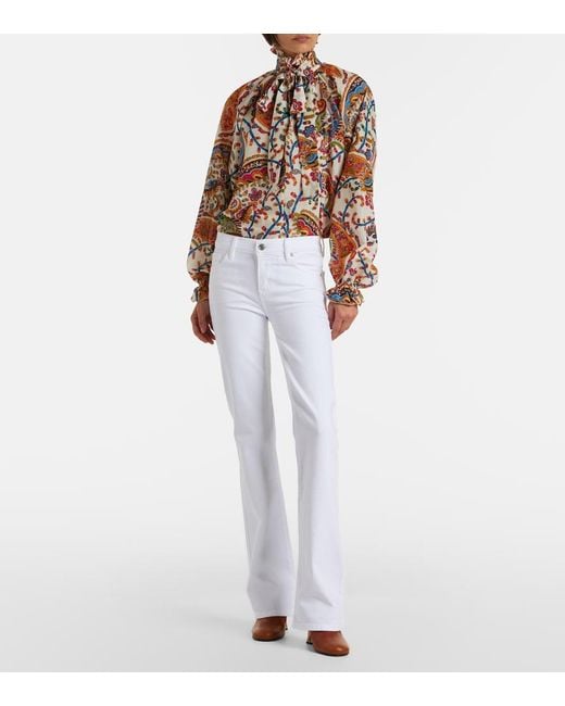 FRAME White The Rodeo Bootcut Jeans