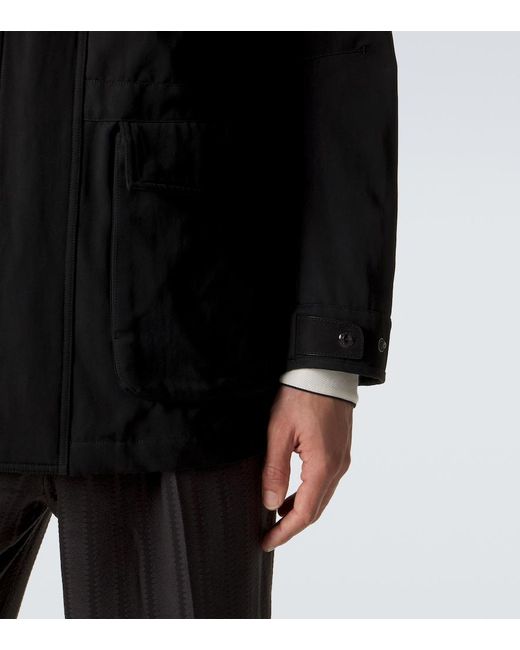 Tom Ford Black Cotton And Silk Twill Field Jacket for men