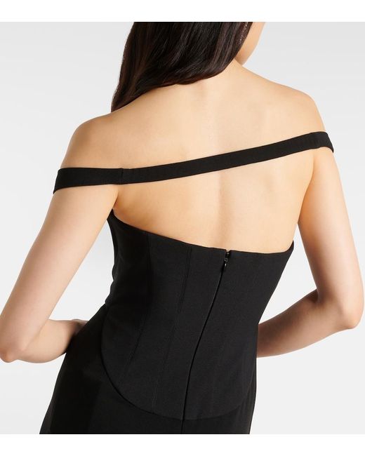 Solace London Black Long Serina Dress