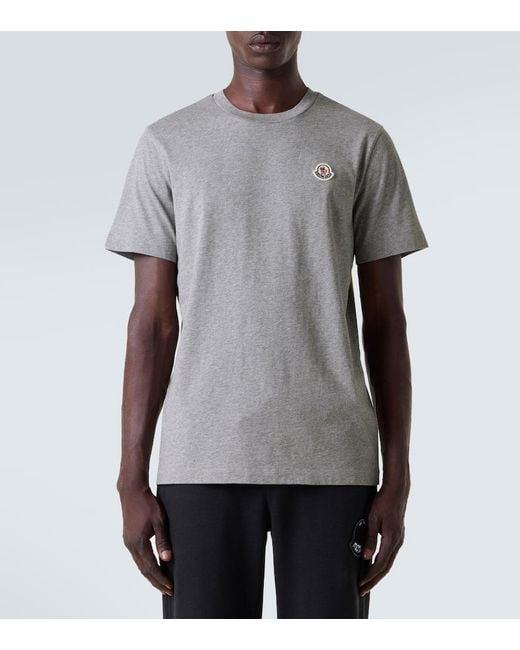 Moncler Black Set Of 3 Logo Cotton Jersey T-Shirts for men