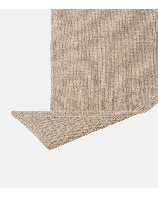 The Row Natural Mentas Cashmere Scarf