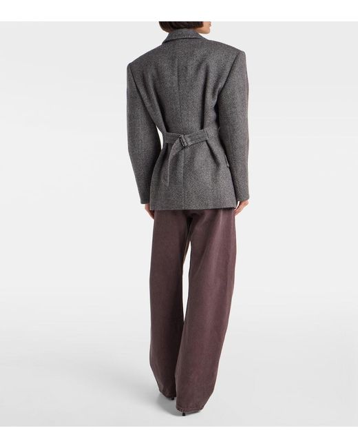 Magda Butrym Gray Wool-Blend Blazer