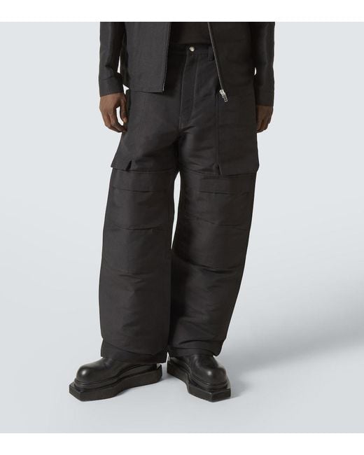 Rick Owens Black Stefan Cargo Pants for men