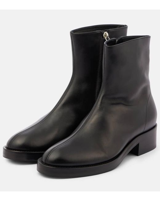 Co. Black Leather Ankle Boots