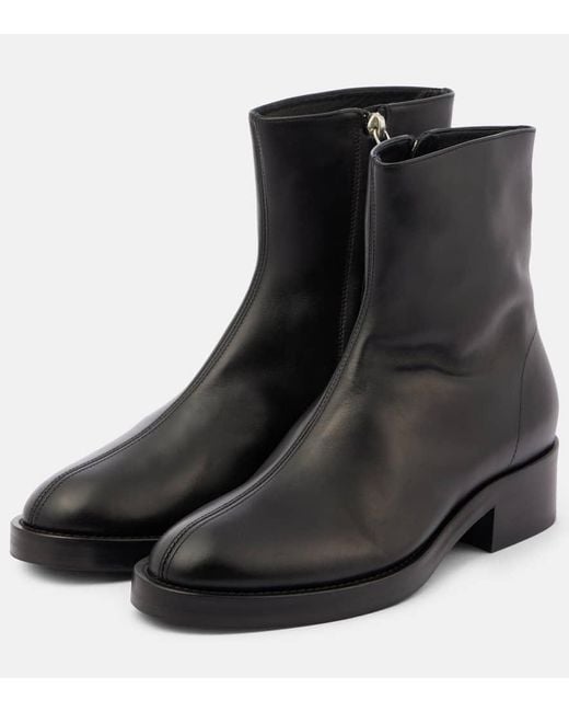 Co. Black Ankle Boots Aus Leder