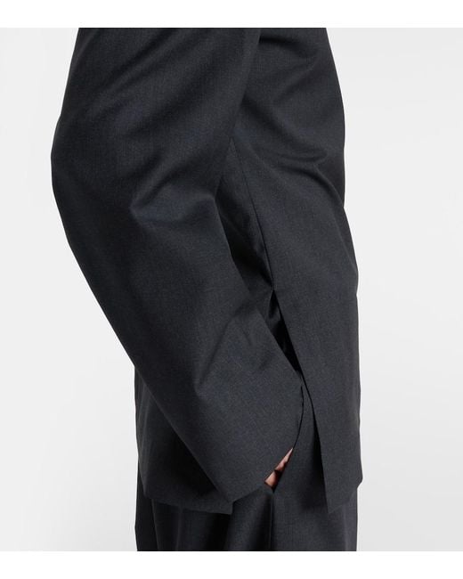 Totême  Black Wool Blouse