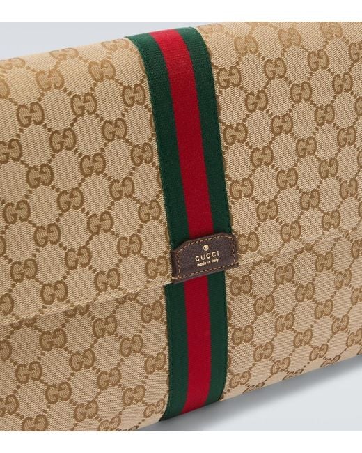 Gucci Natural Gg Canvas Medium Pouch for men
