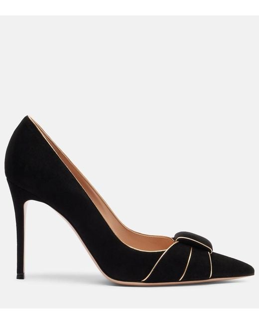 Gianvito Rossi Black Suede Pumps