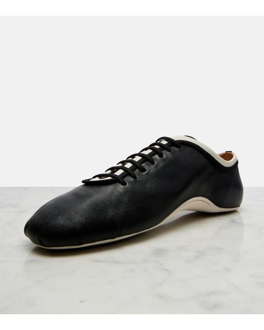 Dries Van Noten Black Leather Sneakers
