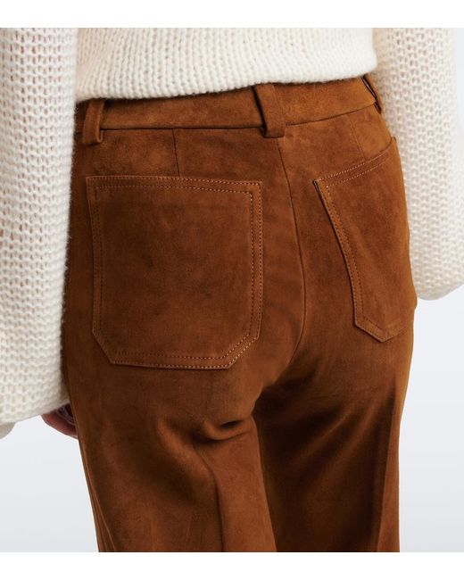Stouls Brown Lizzy Suede Bootcut Pants
