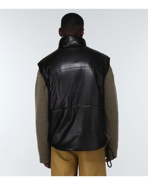 Nanushka Black Jovan Puffer Vest for men