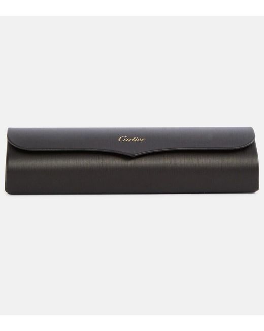 Cartier Blue Panthere De Cartier Rectangular Sunglasses