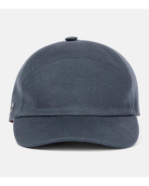 Loro Piana Blue Cashmere Cap