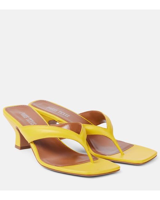Sandalias Portofino 55 De Piel Paris Texas de color Yellow
