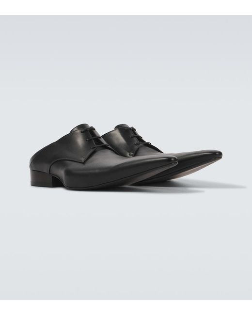 Balenciaga Opera Leather Derby Shoes in Black for Men | Lyst
