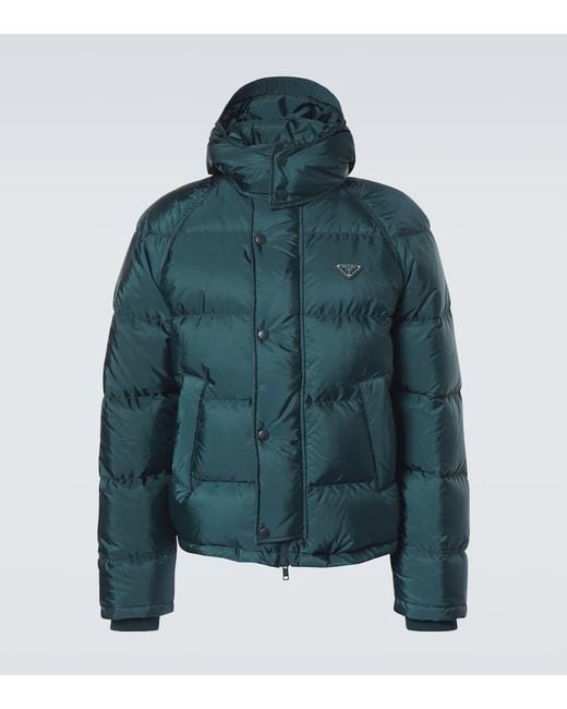Prada Green Re-Nylon Down Jacket for men