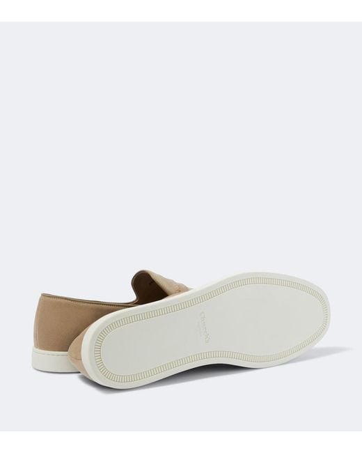 Church's White Peebles Suede Penny Loafers for men