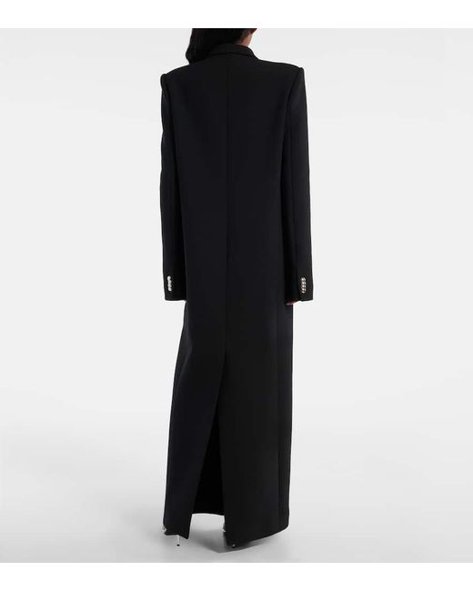 Khaite Black Mantel Saphra Aus Einem Wollgemisch