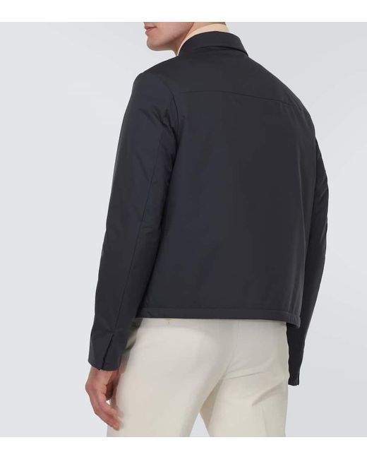 Giacca Blouson Maurin di Loro Piana in Blue da Uomo