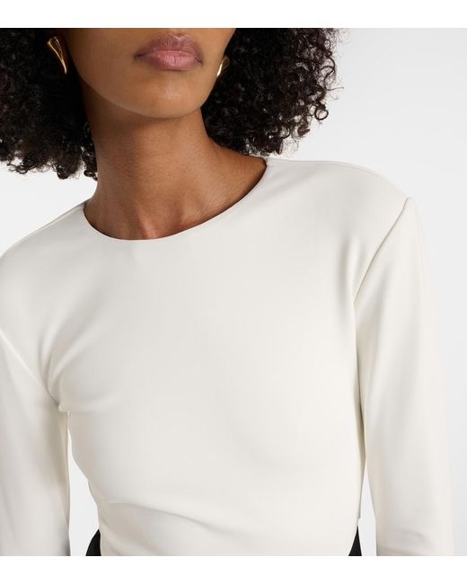 Roland Mouret Black Draped Jersey Gown