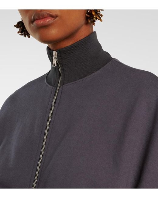 Dries Van Noten Blue Jacke Aus Baumwoll-Jersey