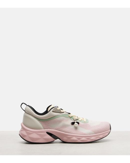 Jimmy Choo Pink Diamond Run Sneakers