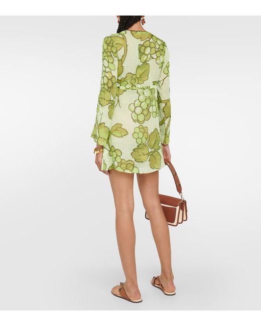 Etro Green Printed Ramie Tunic